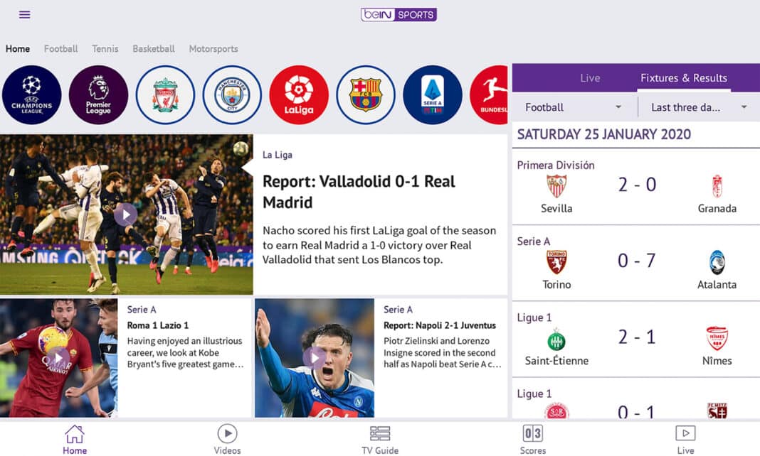 Comment regarder Bein Sport streaming live sur PC et mobile
